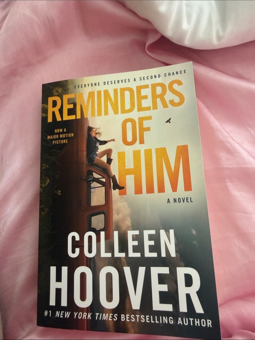 Reminders of Him by Colleen Hoover - Yellow & Orange Cover